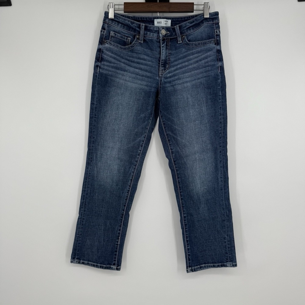 BKE Payton‎ Women's Capri Jeans Size 26 Blue Mid-Rise Whiskered Universal Fit